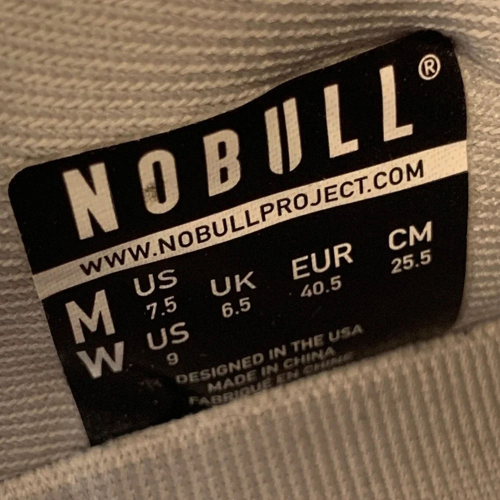 NOBULL Trainer Heather Grey SuperFabric Cross Training Shoes‎ Mens 7.5 Womens 9